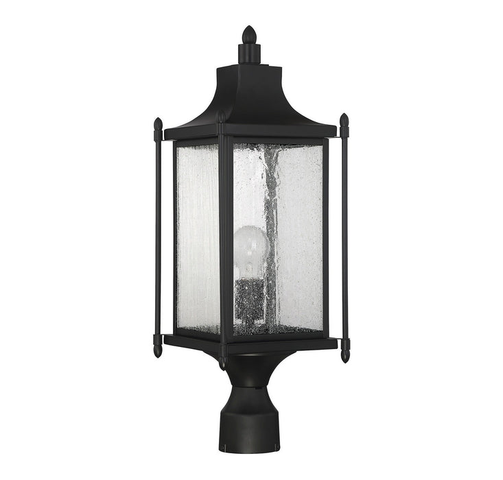 Savoy House - 5-3454-BK - One Light Post Lantern - Dunnmore - Black