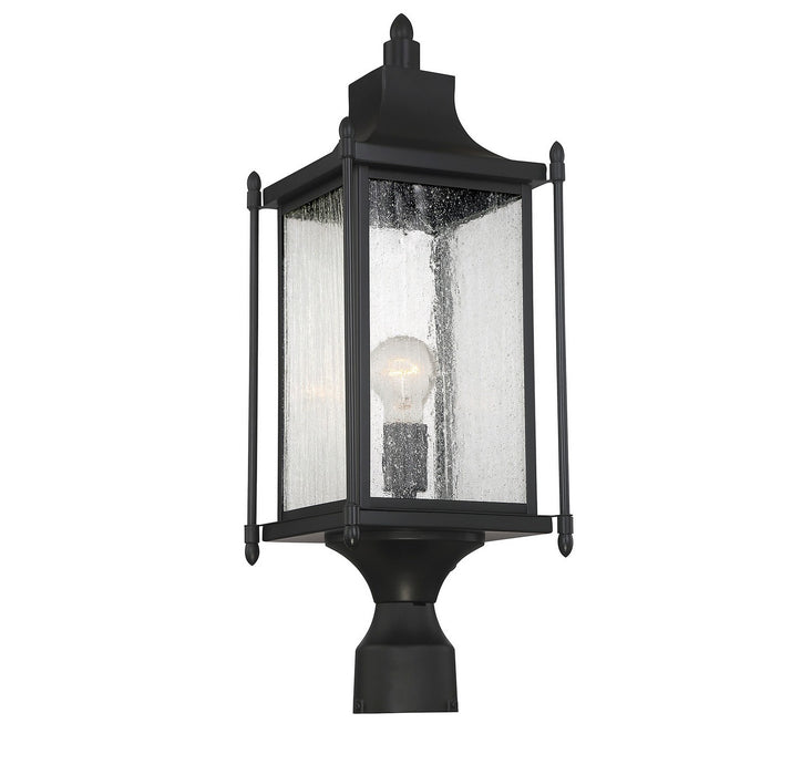 Savoy House - 5-3454-BK - One Light Post Lantern - Dunnmore - Black