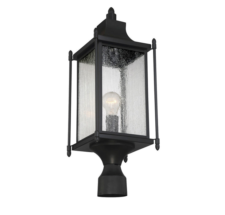 Savoy House - 5-3454-BK - One Light Post Lantern - Dunnmore - Black