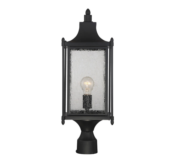 Savoy House - 5-3454-BK - One Light Post Lantern - Dunnmore - Black