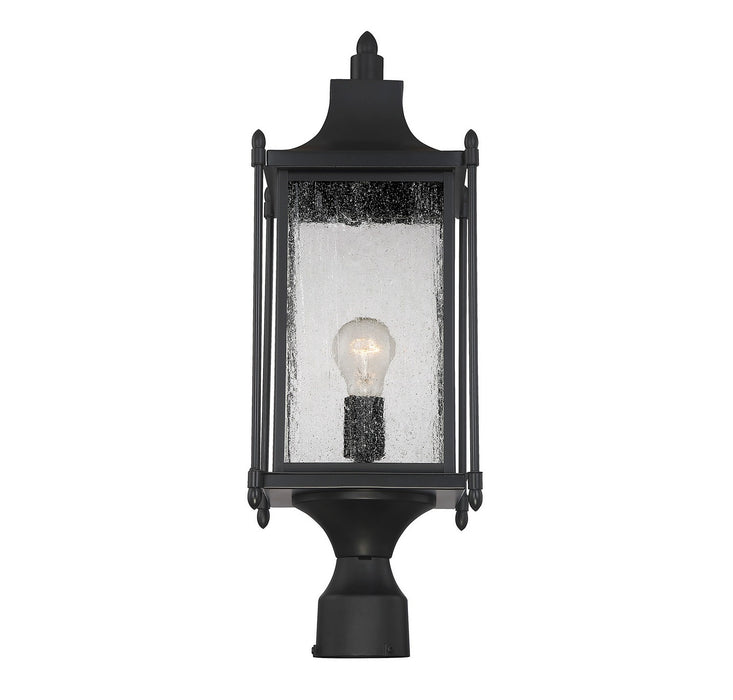 Savoy House - 5-3454-BK - One Light Post Lantern - Dunnmore - Black