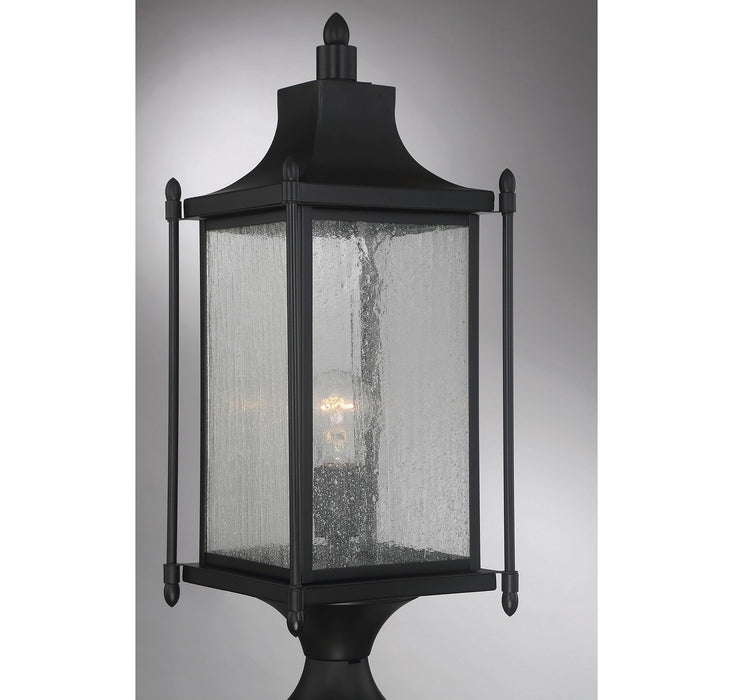 Savoy House - 5-3454-BK - One Light Post Lantern - Dunnmore - Black