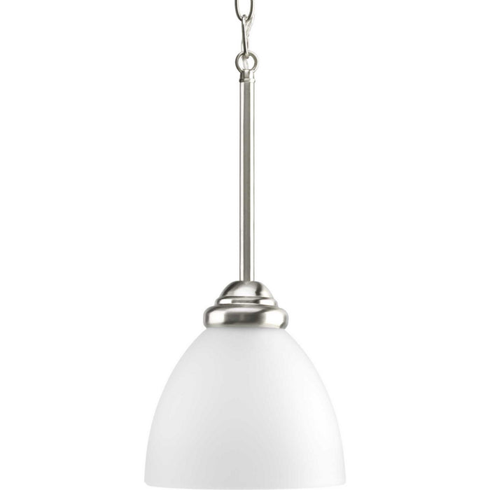 Progress Lighting - P5131-09 - One Light Pendant - Heart - Brushed Nickel