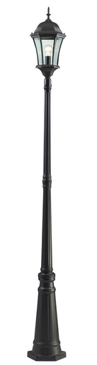 Wakefield One Light Outdoor Post Mounted Fixture Black