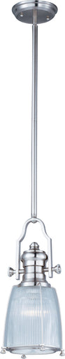 Hi-Bay One Light Pendant Satin Nickel