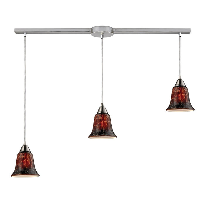 ELK Home - 31130/3L-FDG - Three Light Pendant - Confections - Satin Nickel