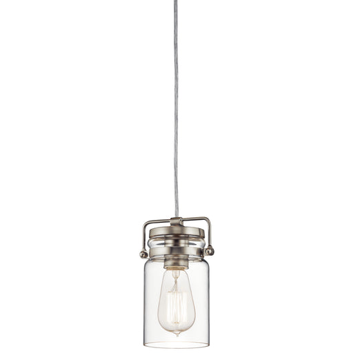 Brinley One Light Mini Pendant Brushed Nickel