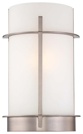 One Light Wall Sconce Brushed Nickel