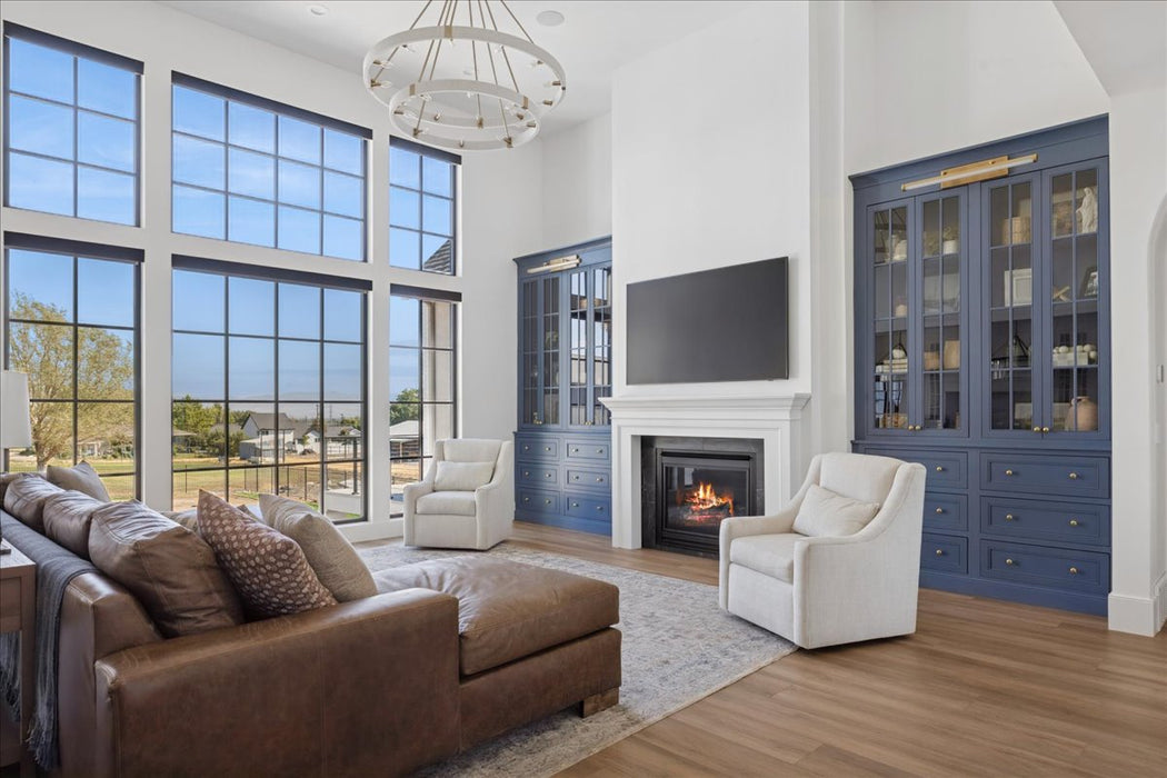 Delaney 20 Light Chandelier Matte Brass-Large Chandeliers-Capital Lighting-Lighting Design Store