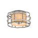 Troy Lighting - C2881-GRA/WSL - Four Light Flush Mount - Adirondack - Graphite And Silver Leaf