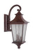 Craftmade - Z1374-AG - Three Light Outdoor Wall Lantern - Argent - Aged Bronze Textured
