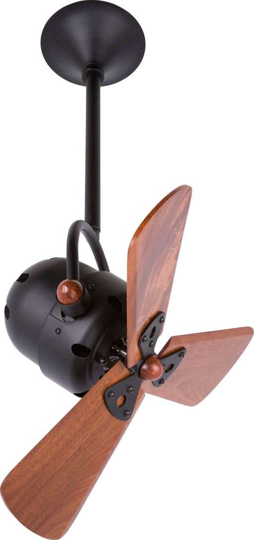 Matthews Fan Company - BD-BK-WD - 16 Inch Ceiling Fan - Bianca Direcional - Matte Black
