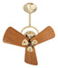 Matthews Fan Company - BD-BRBR-WD - 16 Inch Ceiling Fan - Bianca Direcional - Brushed Brass