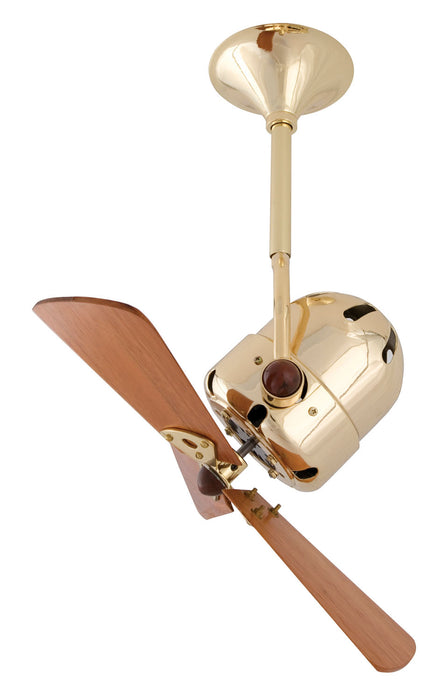 Matthews Fan Company - BD-BRBR-WD - 16 Inch Ceiling Fan - Bianca Direcional - Brushed Brass