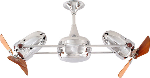 Matthews Fan Company - DD-CR-WD-DAMP - 36 Inch Ceiling Fan - Duplo-Dinamico - Polished Chrome