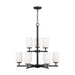 Generation Lighting - 31162-112 - Nine Light Chandelier - Oslo - Midnight Black