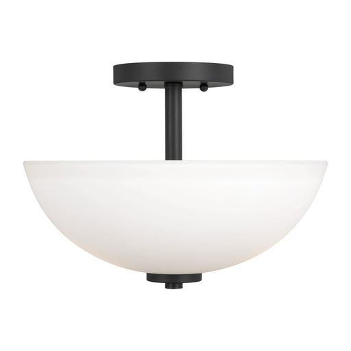 Generation Lighting - 77160-112 - Two Light Semi-Flush Convertible Pendant - Oslo - Midnight Black