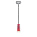 Access - 28033-1R-BS/CLRD - One Light Pendant - Glass'n Glass Cylinder - Brushed Steel