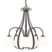 Hubbardton Forge - 101445-SKT-20-GG0001 - Five Light Chandelier - Sweeping Taper - Natural Iron