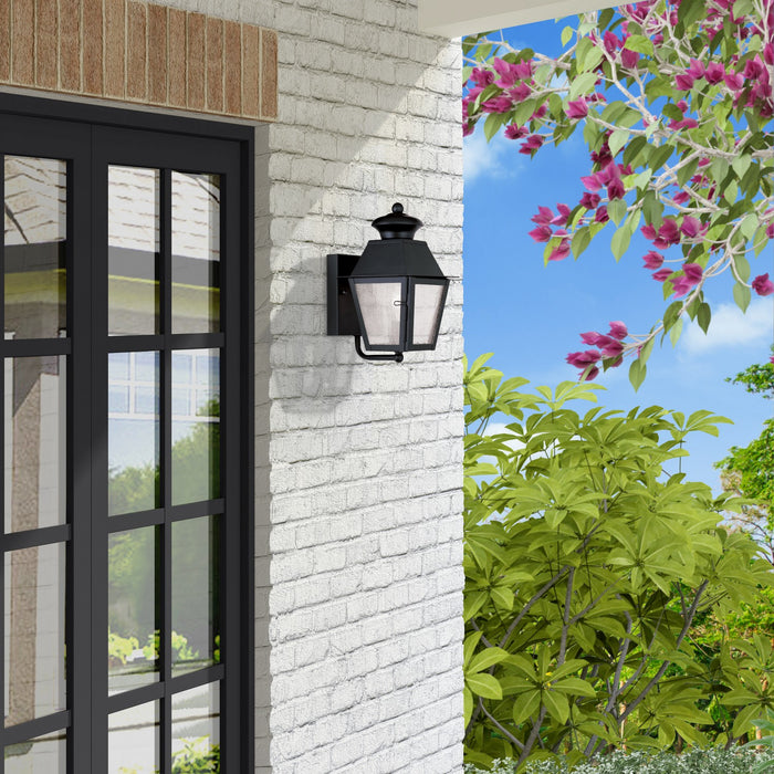 Livex Lighting - 2160-04 - One Light Outdoor Wall Lantern - Mansfield - Black