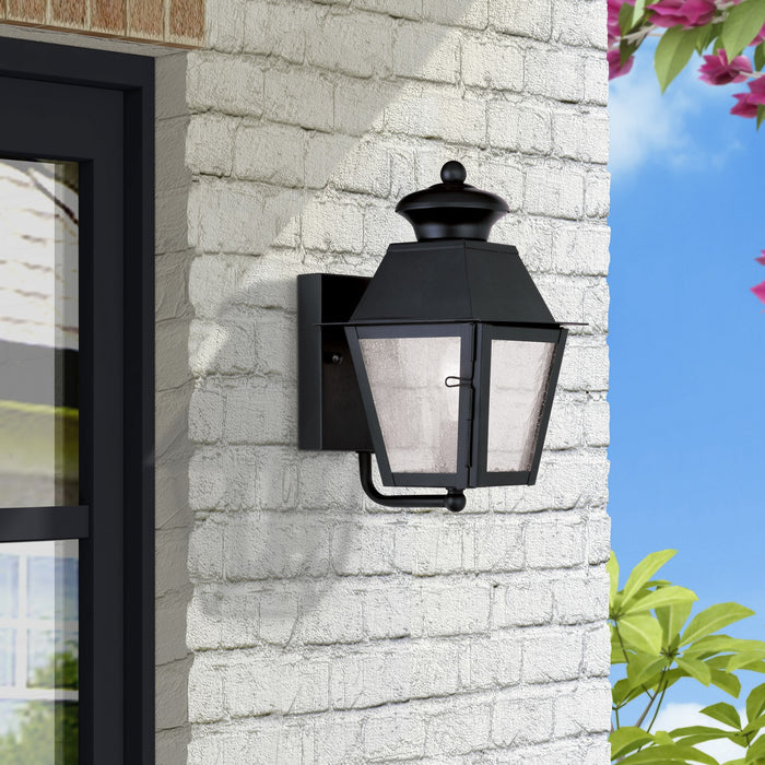 Livex Lighting - 2160-04 - One Light Outdoor Wall Lantern - Mansfield - Black