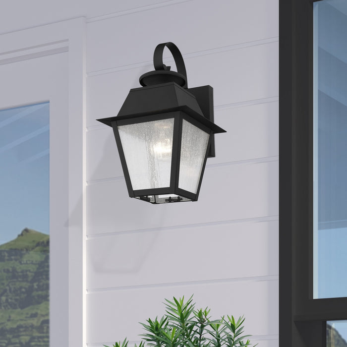 Livex Lighting - 2162-04 - One Light Outdoor Wall Lantern - Mansfield - Black