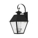 Livex Lighting - 2168-04 - Three Light Outdoor Wall Lantern - Mansfield - Black