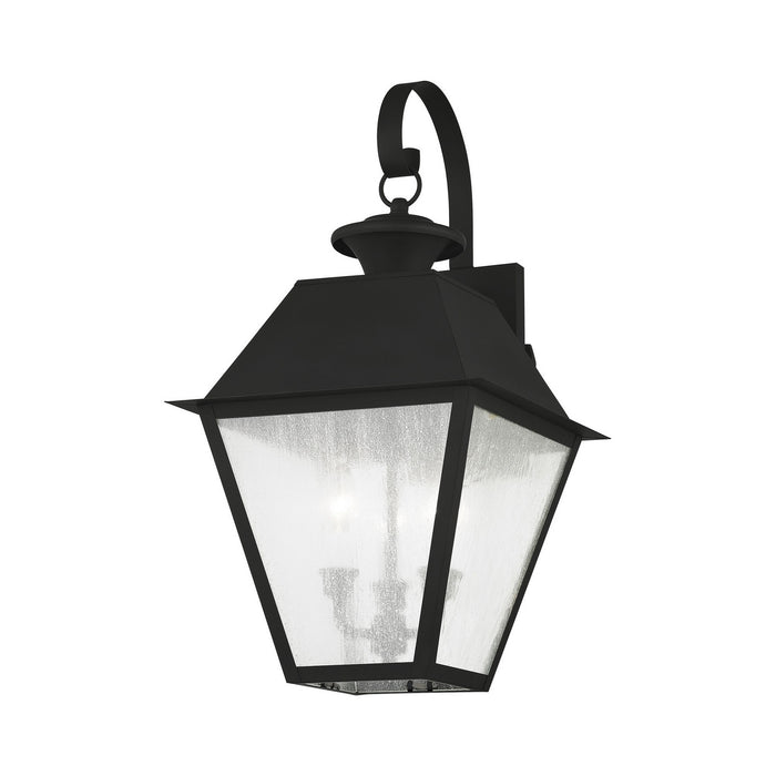 Livex Lighting - 2168-04 - Three Light Outdoor Wall Lantern - Mansfield - Black