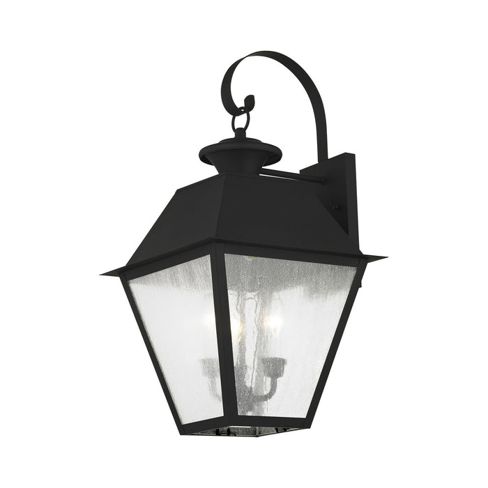 Livex Lighting - 2168-04 - Three Light Outdoor Wall Lantern - Mansfield - Black