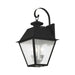 Livex Lighting - 2168-04 - Three Light Outdoor Wall Lantern - Mansfield - Black