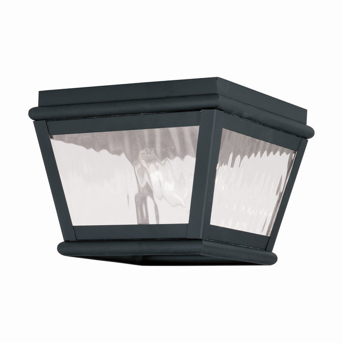 Livex Lighting - 2611-04 - Two Light Outdoor Ceiling Mount - Exeter - Black