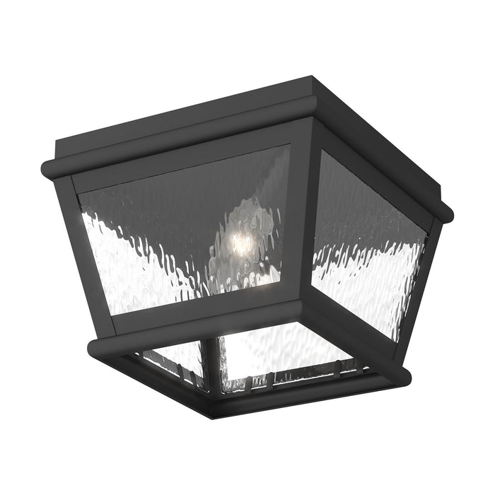 Livex Lighting - 2611-04 - Two Light Outdoor Ceiling Mount - Exeter - Black