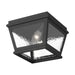 Livex Lighting - 2611-04 - Two Light Outdoor Ceiling Mount - Exeter - Black