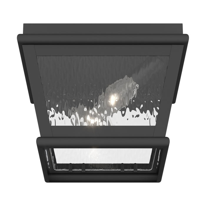 Livex Lighting - 2611-04 - Two Light Outdoor Ceiling Mount - Exeter - Black