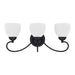 Livex Lighting - 4753-04 - Three Light Bath Vanity - Brookside - Black