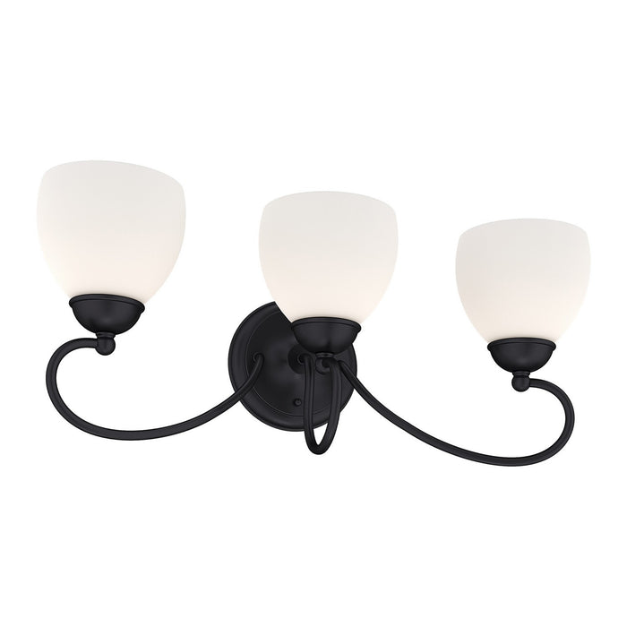 Livex Lighting - 4753-04 - Three Light Bath Vanity - Brookside - Black