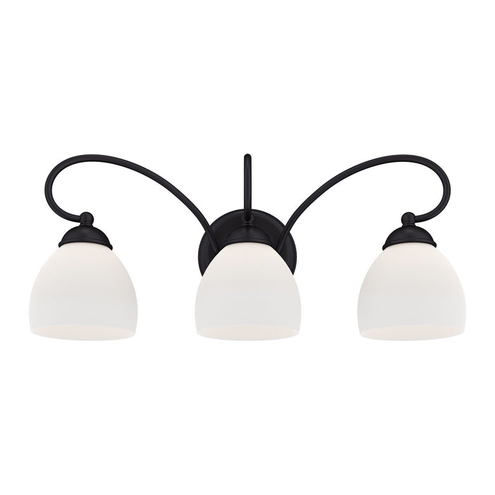 Livex Lighting - 4753-04 - Three Light Bath Vanity - Brookside - Black