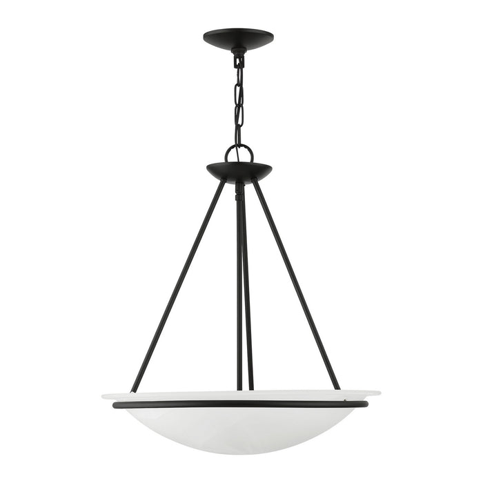 Livex Lighting - 4826-04 - Three Light Pendant - Newburgh - Black