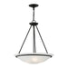 Livex Lighting - 4826-04 - Three Light Pendant - Newburgh - Black