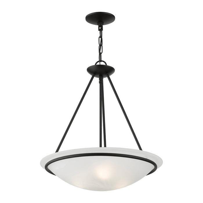 Livex Lighting - 4826-04 - Three Light Pendant - Newburgh - Black