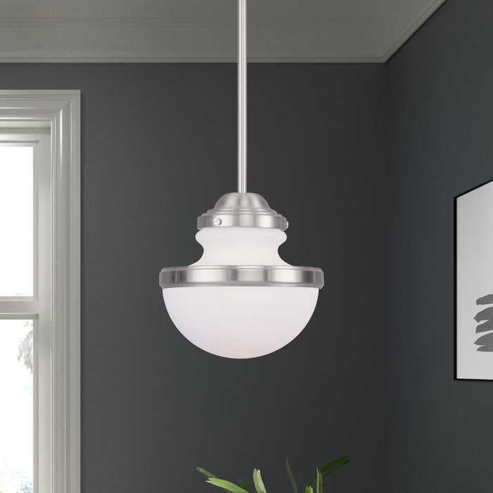 Livex Lighting - 5724-91 - One Light Pendant - Oldwick - Brushed Nickel