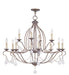 Livex Lighting - 6438-71 - 12 Light Chandelier - Chesterfield - Hand Applied Venetian Golden Bronze