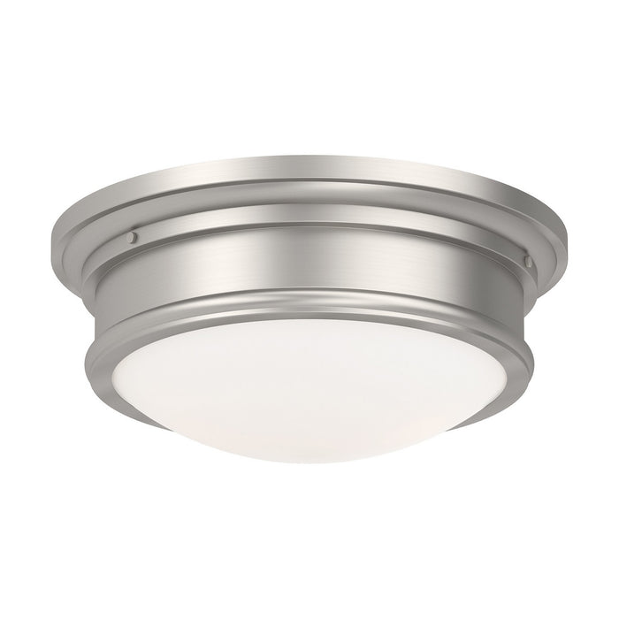 Livex Lighting - 7342-91 - Two Light Ceiling Mount - Astor - Brushed Nickel