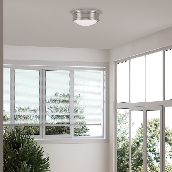 Livex Lighting - 7342-91 - Two Light Ceiling Mount - Astor - Brushed Nickel