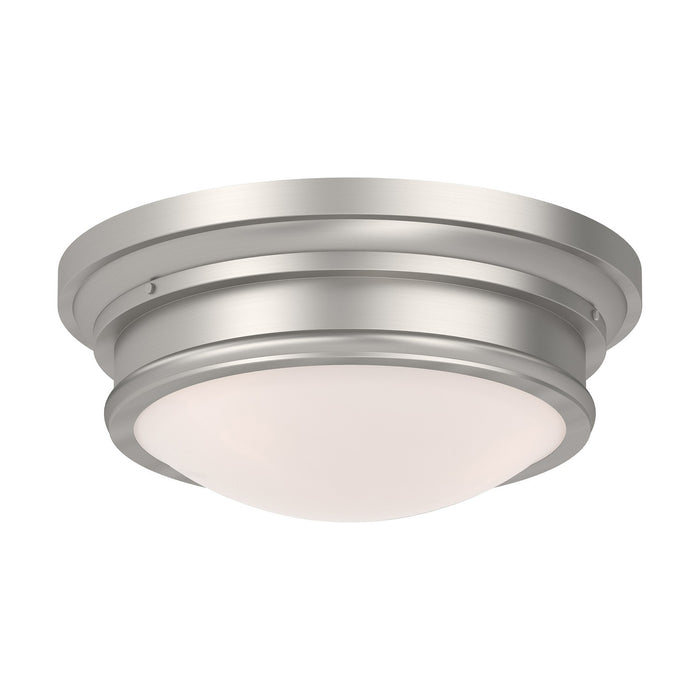 Livex Lighting - 7343-91 - Three Light Ceiling Mount - Astor - Brushed Nickel