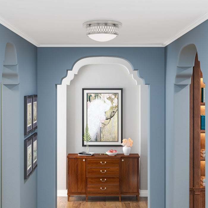 Livex Lighting - 7352-91 - Two Light Ceiling Mount - Westfield - Brushed Nickel