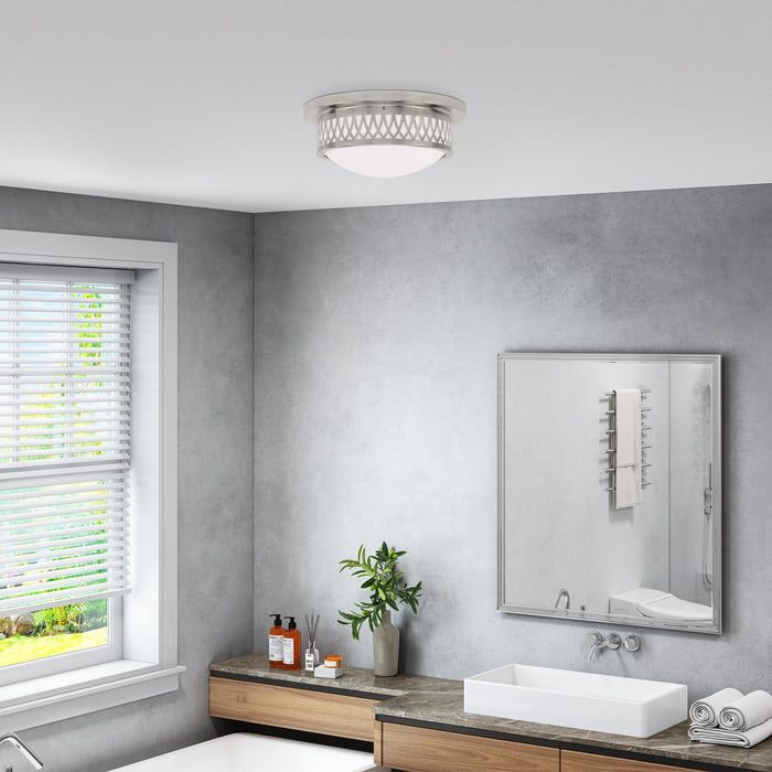 Livex Lighting - 7352-91 - Two Light Ceiling Mount - Westfield - Brushed Nickel