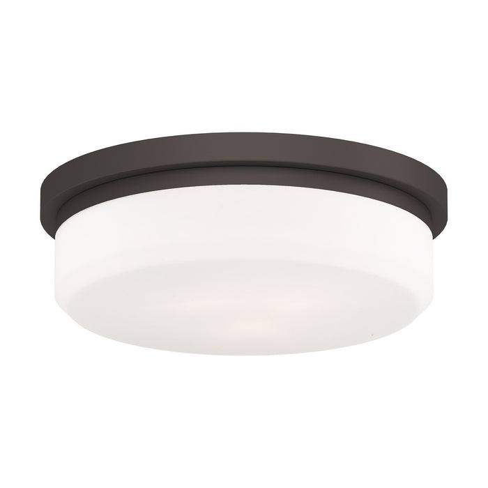 Livex Lighting - 7393-07 - Three Light Wall Sconce/Ceiling Mount - Stratus - Bronze