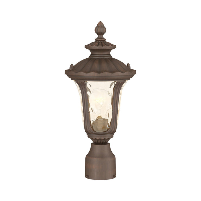 Livex Lighting - 7667-58 - One Light Outdoor Post-Top Lanterm - Oxford - Hand Applied Imperial Bronze