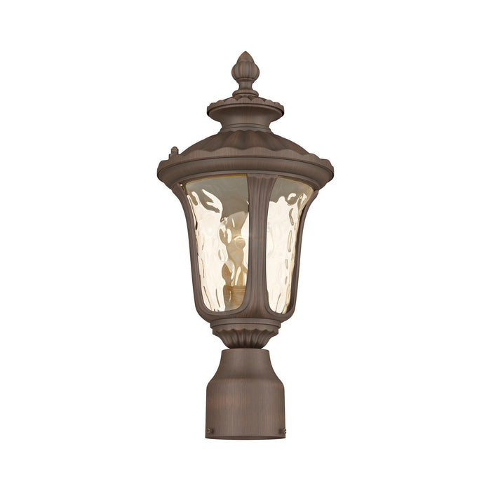 Livex Lighting - 7667-58 - One Light Outdoor Post-Top Lanterm - Oxford - Hand Applied Imperial Bronze